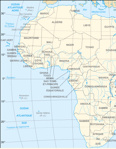 qcm controleur 2009 carte afrique moitie