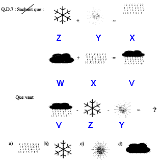 Q7 reponse logique concours controleur des douanes 2010
